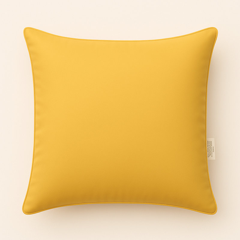Rosemary Outdoor Pillow Cover and Insert, Sunshine, 18" H x 18" W x 5" D