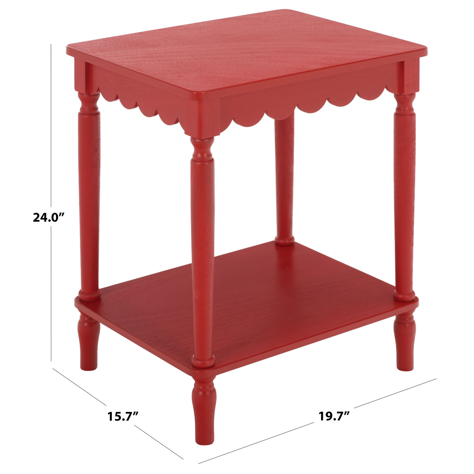 Branden Accent Table, Red