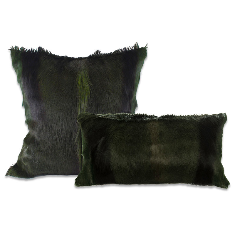 Springbok Accent Pillow by Outpost Original, Emerald Green, 18" x 10"