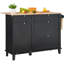 Armoire de rangement avec chariot et poubelle Kitchen Island