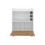 Bar, 1 porte, 4 tablettes