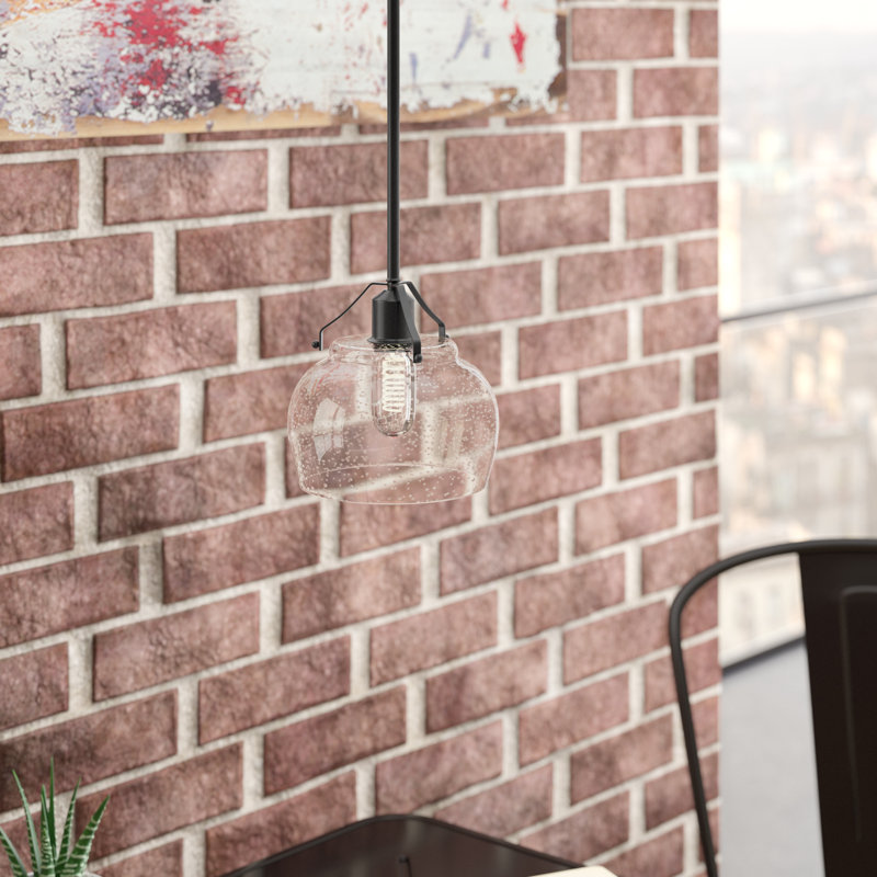 Luminaire suspendu en forme de dôme à 1 lumière Brooklawn