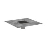 Rain Brilliance Boardwalk 4"x 4" Tile-In Shower Drain