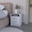 Nightstand Cartiz, Two Drawers, White Finish-101094921