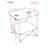22" Square Compact Folding Beach Table