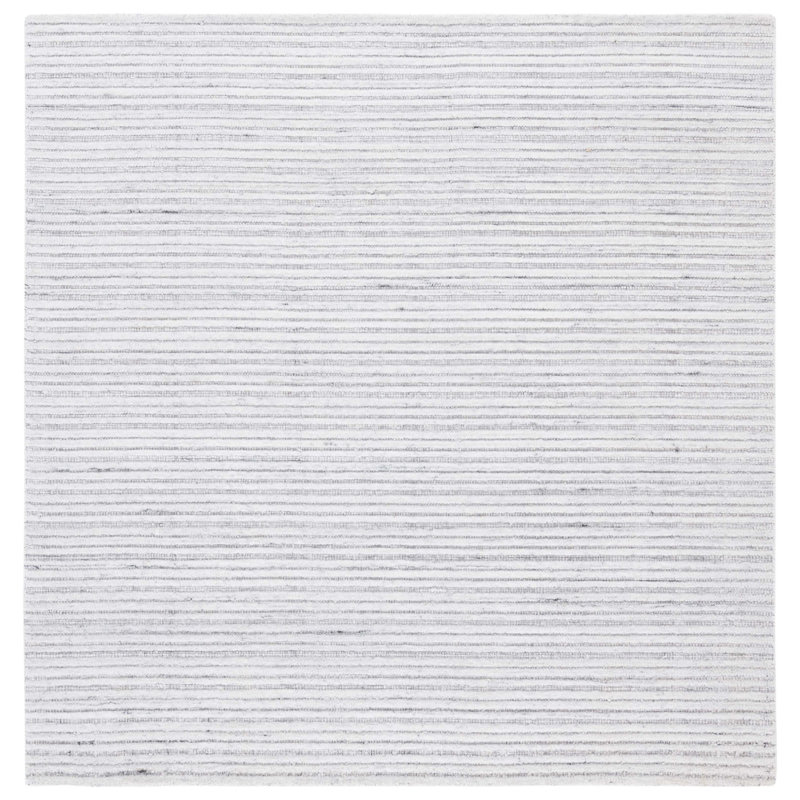 Jennalee Hand Woven Performance Striped Rug, Square 6'
