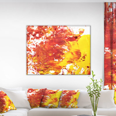 Textured Abstract Painting Print on Wrapped Canvas