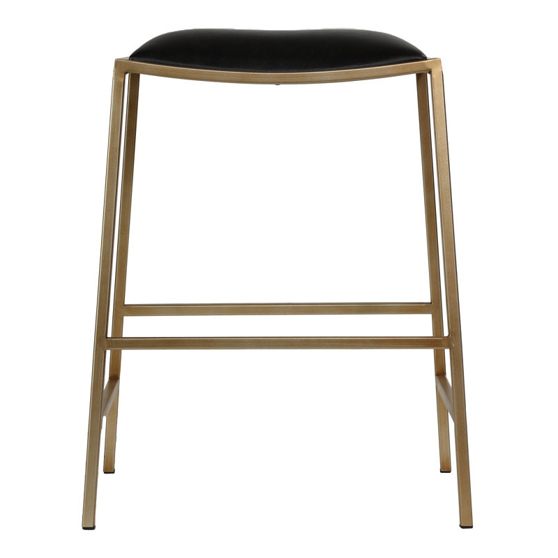 Capresha Upholstered Counter Stool with Metal Frame