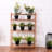 Banwarilal Bamboo and Solid Wood Weather Resistant Plant Stand Plant Stand-1320347811