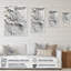 «White and Tranquility Unleashed», impression sur toile encadrée en marbre abstrait-1237667312-1237667314