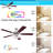 52'' Ceiling Fan with LED Lights