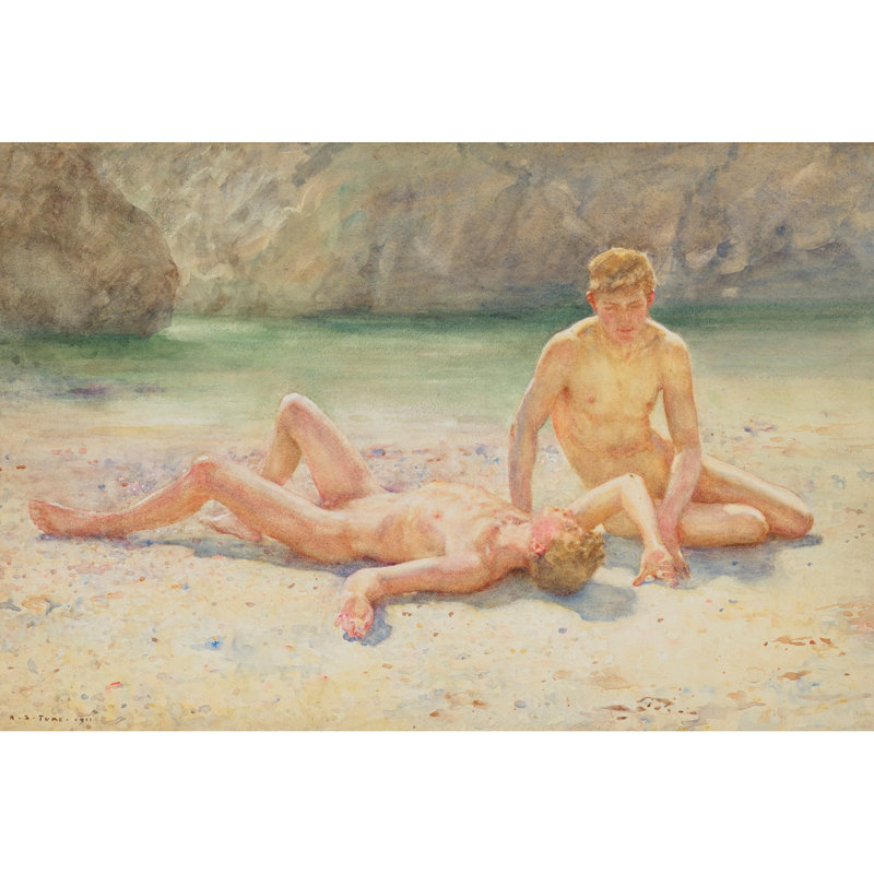 Bathing Group (Noonday Heat) (1911), H 13 po x l 18 po