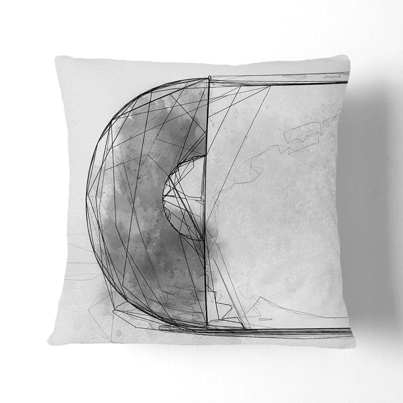 Square Cushion, 55cm H x 55cm W x 20cm D, Stone