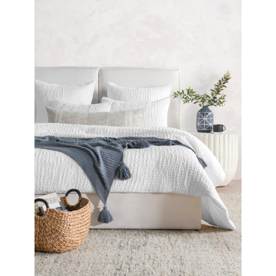 Jameson Waffle-Weave Cotton Blend Quilt