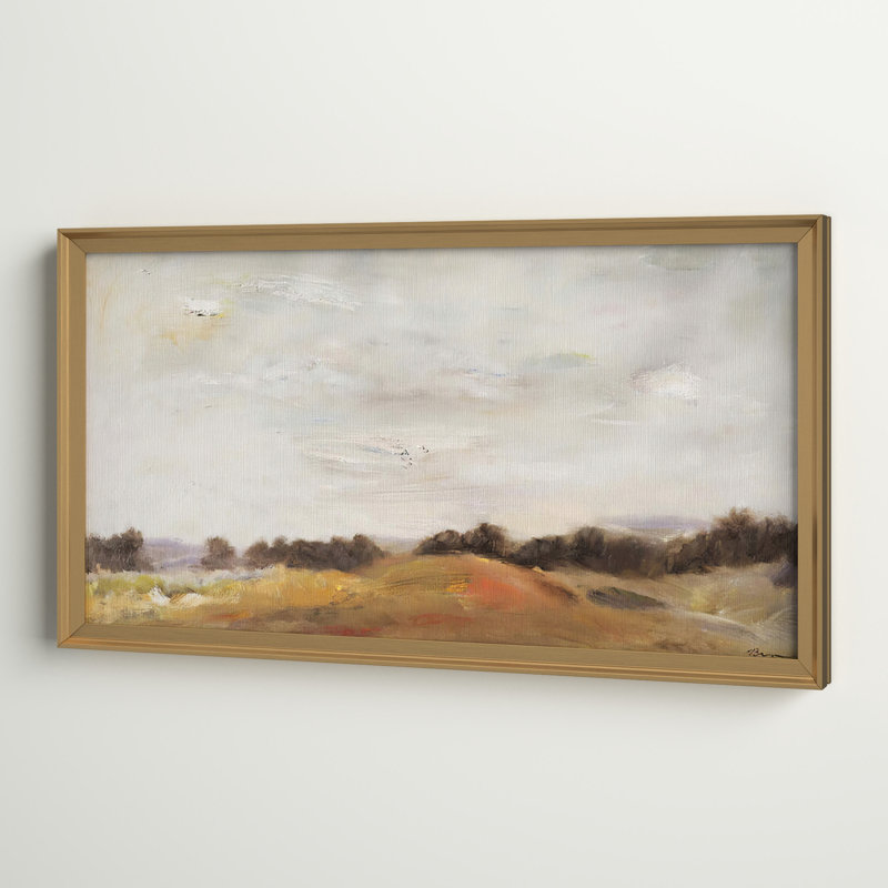 Fields of Gold - reproduction d'art sur toile encadrée, Doré, H 14,5 po x l 26,5 po x P 1,5 po