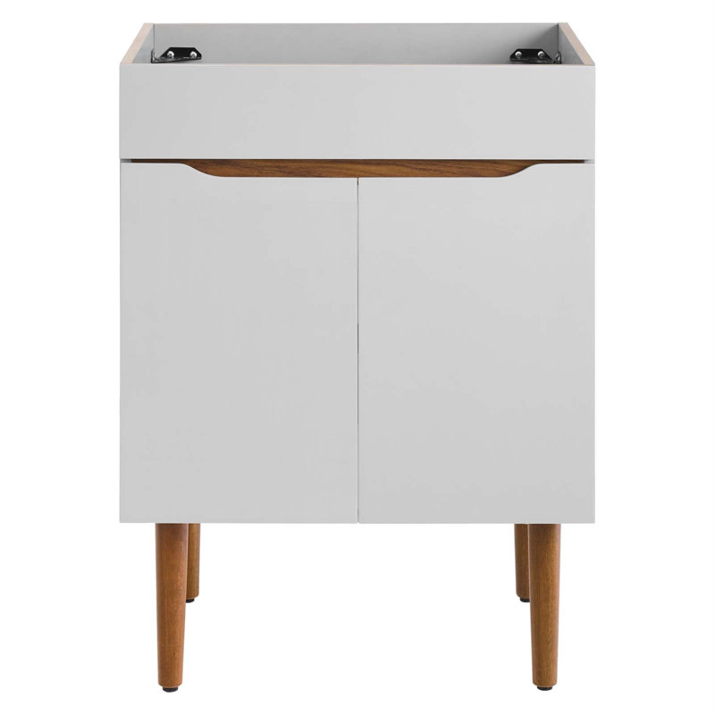 Simple base de meuble-lavabo de salle de bain 23,5" seulement en noyer gris Harvest