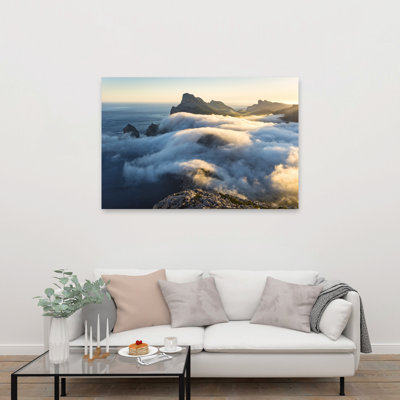 «Fog Wave», impression de paysage côtier abstrait