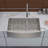 33'' L Farmhouse / Apron Double Bowl Stainless Steel Kitchen Sink