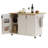 51" Fluted Kitchen Island With Drop Leaf, Rolling Farmhouse Kitchen Cart With Wheels, Internal Storage Rack & Towel Bar, White Ash-784703692