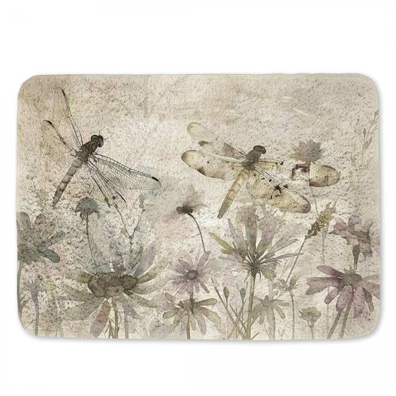 Tapis de bain en microfibre / microsuède Mataio, L 17 po x L 24 po