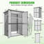 Grande armoire de rangement verticale verticale imperméable avec tablettes réglables