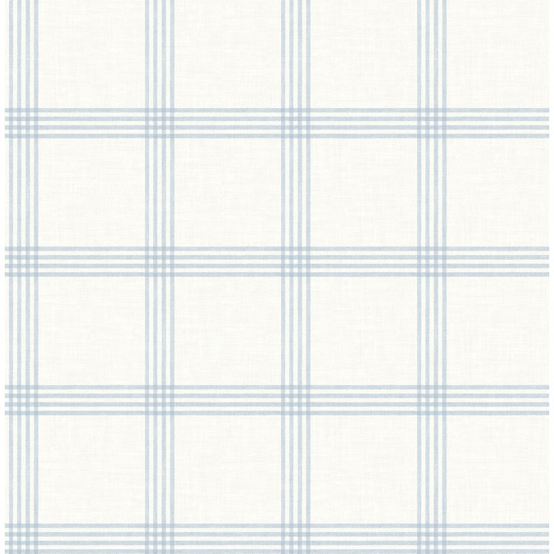 Papier peint à carreaux Twain, Bleu clair