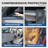 Dog Car Back Seat Cover with Door Protectors, Heavy Duty Backseat Cover Fits Full-Size Crew Cab Trucks with Fold-Up Seat-118850787