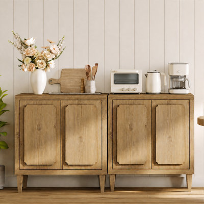  Buffet 63 "Mid-Century moderne avec portes de rangement et tablette réglable