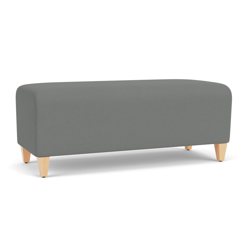 Ravenna Lounge Reception Loveseat Bench, Natural Wood, Open House Asteroid