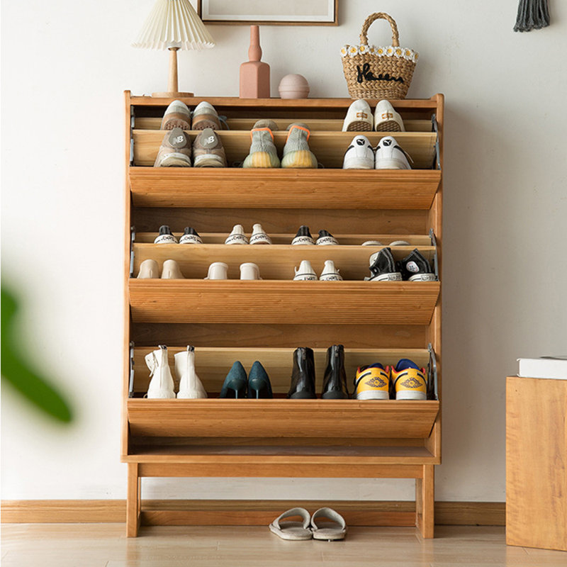 Japanese style flipped creative shoe cabinet