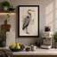 Great Blue Heron Botanical - Wrapped Canvas-1265577076-1265577067