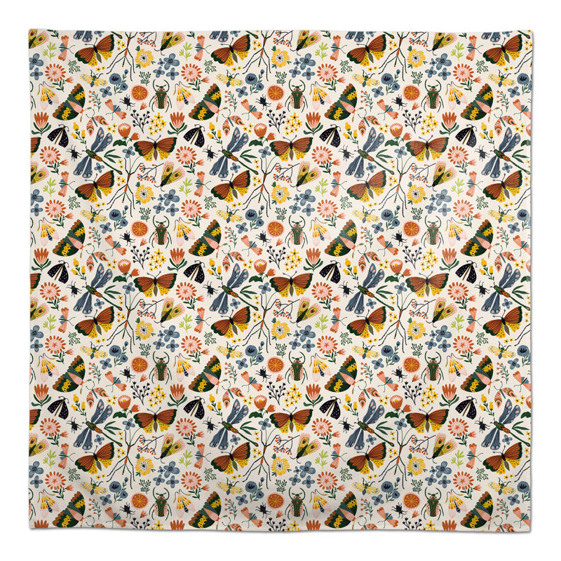 Nappe florale en polyester, L 58 po x l 58 po