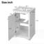 Meuble-lavabo de 20 po avec lavabo en céramique-824813517