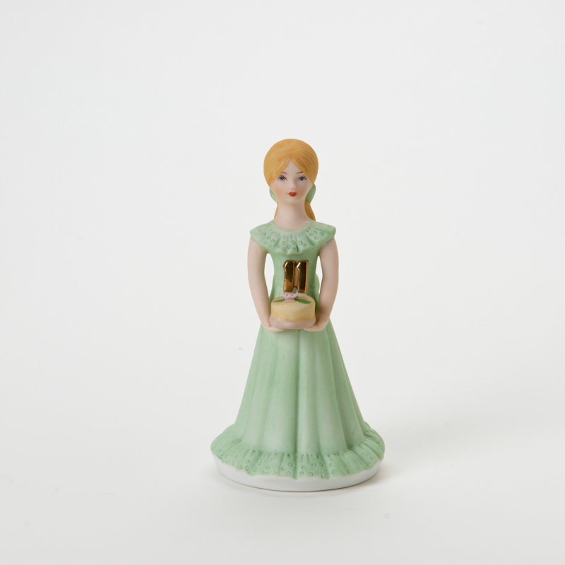 Figurine 5,5 po H Growing Up Girls, Jaune/vert