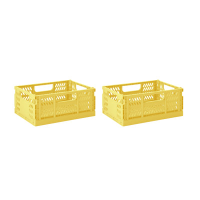 3 Sprouts - Recycled Plastic Crates - Pack of 2 - Medium 