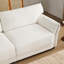 Canapé modulaire de style contemporain de 110 po en forme de L avec coussin de siège extra large, USB et chargeur de type C-31608034