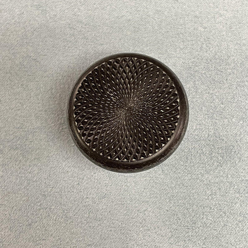 (Paquet de 5) Anitque à bouton 1 1/4 po Avante Diamond, Argent antique