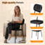 Ensemble de 4 chaises empilables noires rembourrées Comfort-123696592-126594464