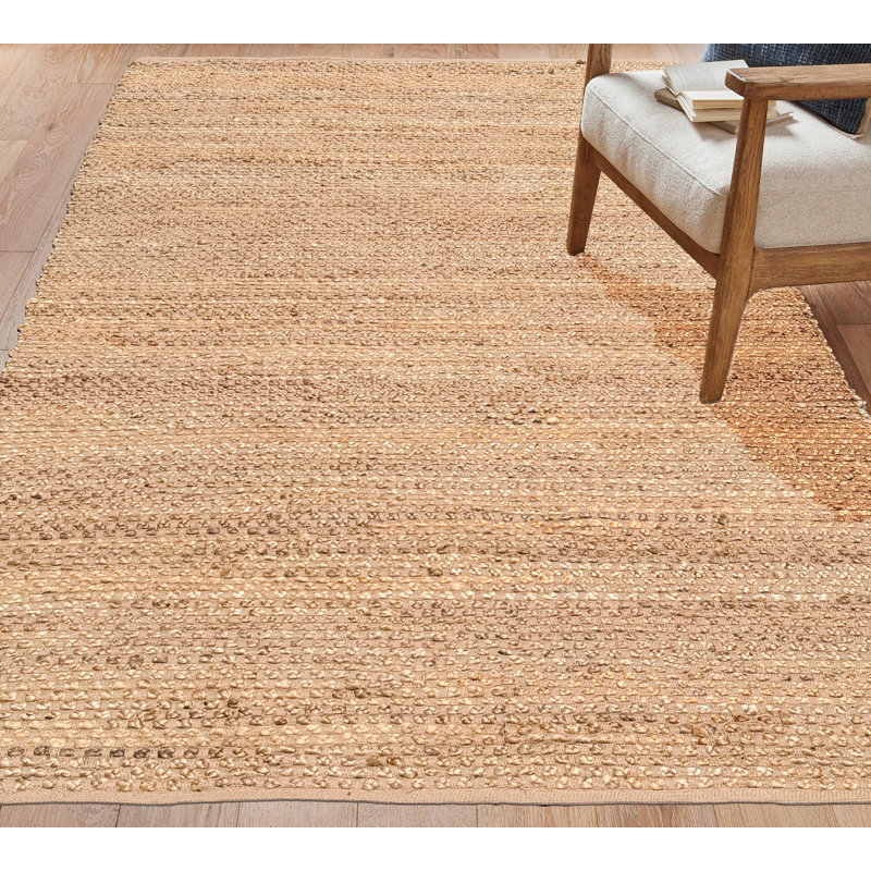 Tapis en jute, Jute naturel / beige, Rectangulaire 8 pi x 10 pi