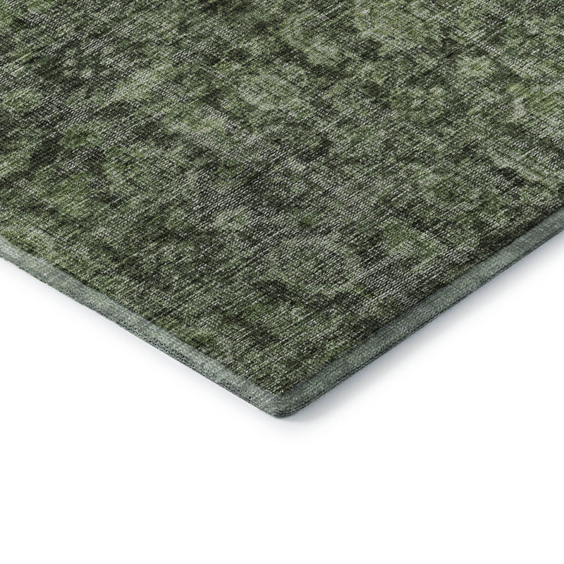 Premium Machine Washable Ducote AMF1145 Damask Rug, Rectangle 2 pi 6 po x 3 pi 10 po