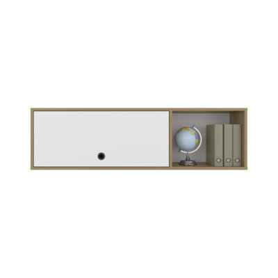 Armoire murale Tuckerman, blanc / macadamia