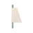 Cohla 11.75'' Vibrant Gold + Green Sconce-1154304476
