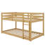Lit superposé simple au-dessus d'un lit simple en bois d'hévéa avec échelle-2040221364