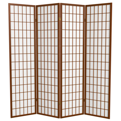 Paravent de cloison pliable 4 panneaux Ebern Designs