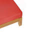 BANC D'ANGLE EN BRAVA AVEC TABLE BASSE BRAVA, ROUGE