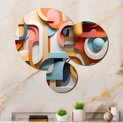 Abstract Wall Decor on Metal