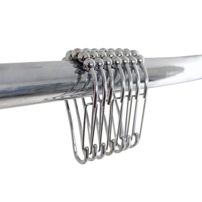 Premium Metal Rust Resistant Shower Curtain Hook