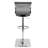 Contemporary Adjustable Barstool With Swivel In Silver By