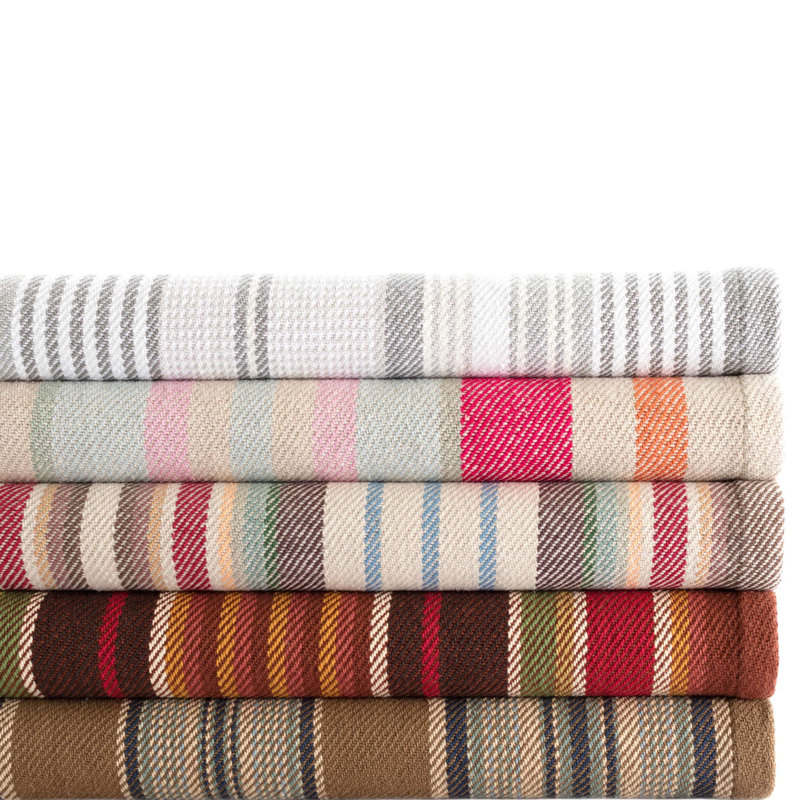 Twin-Size Reversible Cotton Cozy Throw Blanket