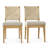 Solid Wood Woven Rope Dining Chairs